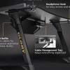Brateck Γραφείο Gaming GMD04-1S Glory Ξύλινο Μαύρο 120x60x75εκ.