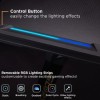 Brateck Γραφείο Gaming GMD04-1S Glory Ξύλινο Μαύρο 120x60x75εκ.
