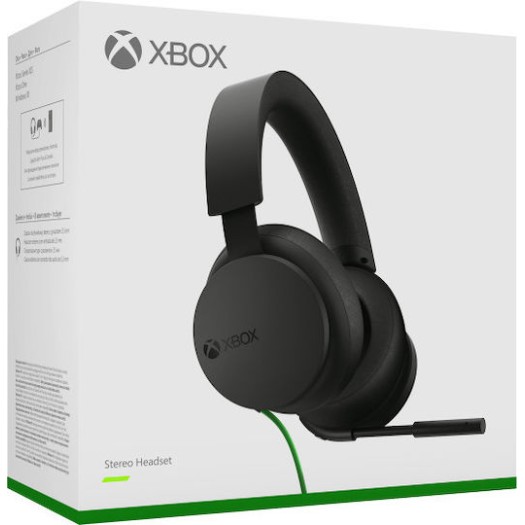 Microsoft Xbox Over Ear Gaming Headset με σύνδεση 3.5mm Black