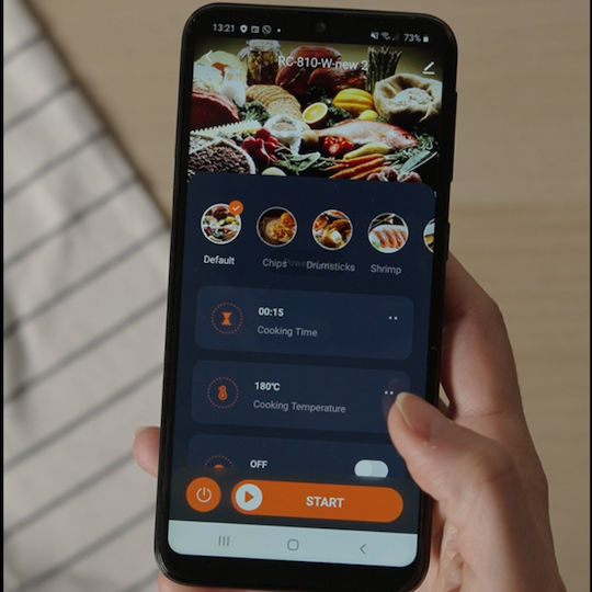 Izzy IZ-8229 Air Fryer με Wi-Fi 8lt Ασημί