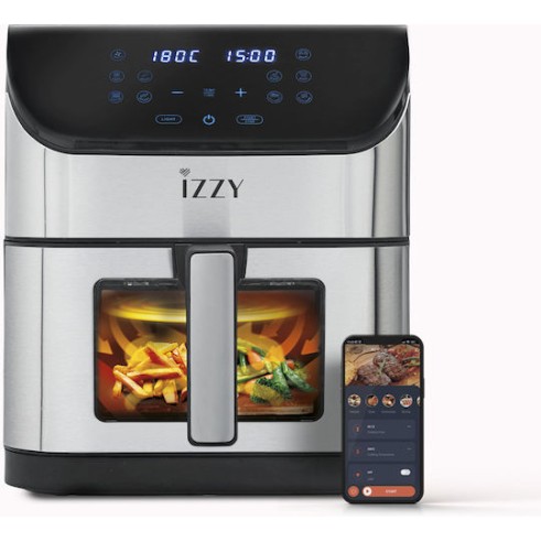 Izzy IZ-8229 Air Fryer με Wi-Fi 8lt Ασημί