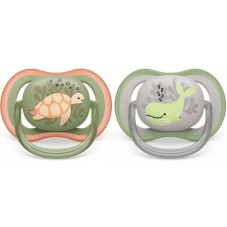 Philips Ορθοδοντικές Πιπίλες Σιλικόνης Ultra Air