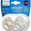 Philips Ορθοδοντικές Πιπίλες Σιλικόνης Ultra Air