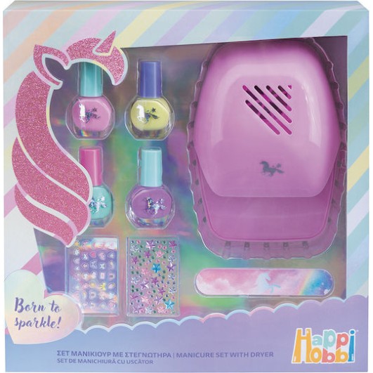 AS HappiHobbi Σετ Μανικιούρ με Στεγνωτήρα Για 6+ Χρονών 1081-60007