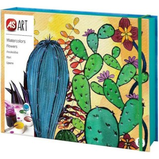 AS Ζωγραφική Νερομπογιές Λουλούδια για Παιδιά 8+ Ετών