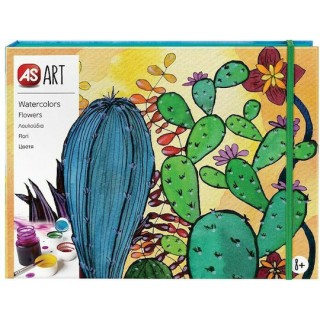 AS Ζωγραφική Νερομπογιές Λουλούδια για Παιδιά 8+ Ετών