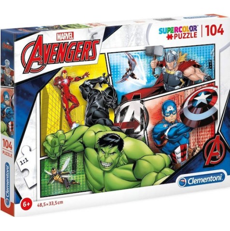 Clementoni Παιδικό Παζλ Super Color The Avengers 104 τμχ
