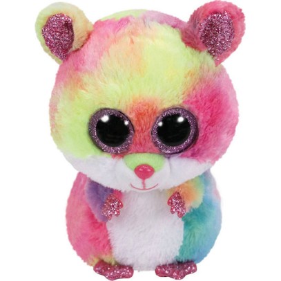 TY Beanie Boos Rodney Χνουδωτό Χάμστερ Πολύχρωμο 23εκ