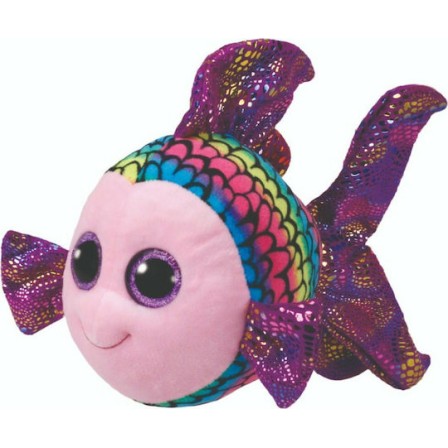 TY Beanie Boos Flippy Χνουδωτό Ψαράκι Πολύχρωμο 23εκ