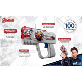 eKids Avengers Σετ 2 Laser Tag Blasters (AV-174) (Ασημί)