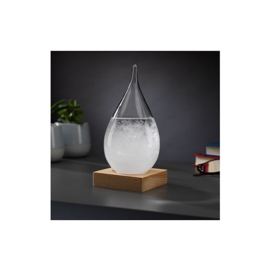 Source Storm Glass Teardrop Συσκευή Καιρού Μορφή Σταγόνας Διακοσμητική Βάση