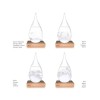 Storm Glass Globe Διακοσμητικό Βαρόμετρο σε Σχήμα Υδρογείου