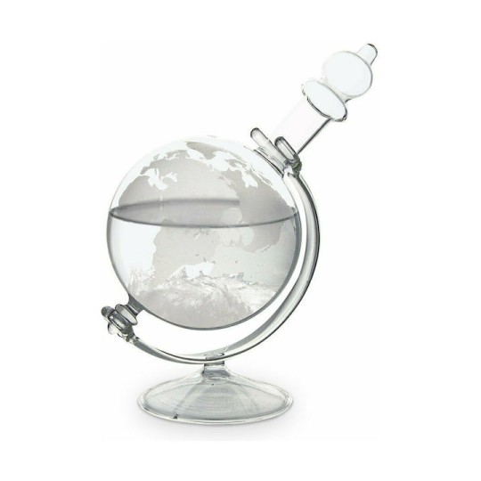 Storm Glass Globe Διακοσμητικό Βαρόμετρο σε Σχήμα Υδρογείου
