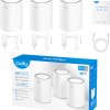 Cudy M1800 v1 WiFi Mesh Network Access Point Wi-Fi 6 Dual Band (2.4 & 5GHz) σε Τριπλό Kit