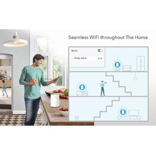 Cudy M1800 v1 WiFi Mesh Network Access Point Wi-Fi 6 Dual Band (2.4 & 5GHz) σε Τριπλό Kit
