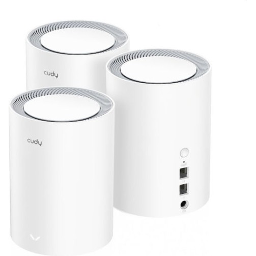 Cudy M1800 v1 WiFi Mesh Network Access Point Wi-Fi 6 Dual Band (2.4 & 5GHz) σε Τριπλό Kit