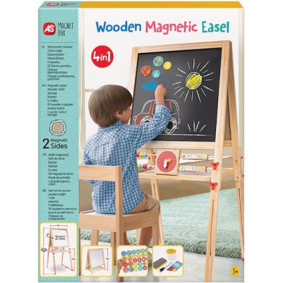 AS Magnet Box Ξύλινος Μαγνητικός Επιδαπέδιος Πίνακας 2 Όψεων 1029-64069
