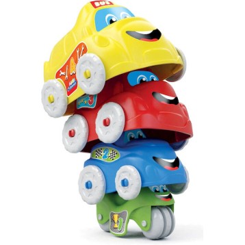 AS Baby Clementoni Play For Future Βρεφικό Παιχνίδι Πυραμίδα Με Οχήματα (1000-17111)