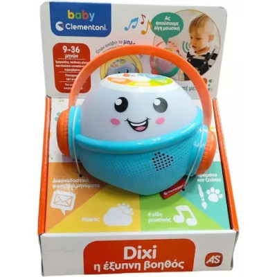 AS Baby Clementoni Play For Future Βρεφικό Παιχνίδι Dixi Η Έξυπνη Βοηθός με Μουσική και Ήχους για 9+ Μηνών
