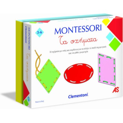AS Σχήματα Montessori STEM Εκπαιδευτικό Παιχνίδι Γνώσεων για 3-6 Ετών