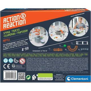 AS Clementoni Action Reaction Spirals Εκπαιδευτικό Παιχνίδι Μηχανικής Μαθαίνω & Δημιουργώ για 8+ Ετών