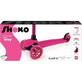 AS Shoko Παιδικό Πατίνι Twist & Roll Go Fit Τρίτροχο για 3+ Ετών Ροζ