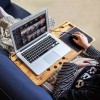 Mikamax Lapzer Τραπεζάκι για Laptop Καφέ