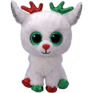 AS Beanie Boos Χνουδωτός Τάρανδος Λευκός 15εκ