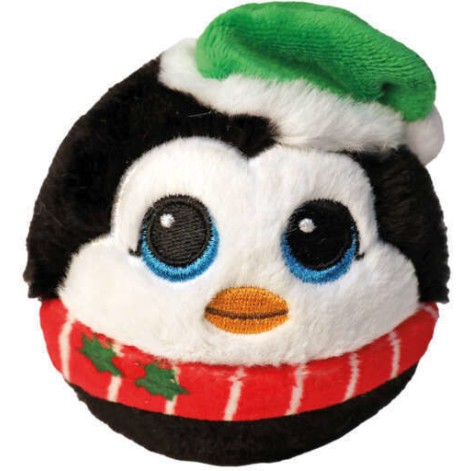 TY Beanie Bouncers Χνουδωτό Μπαλάκι που Αναπηδάει Πινγκουίνος Λευκό & Μαύρο