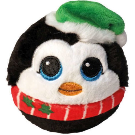 TY Beanie Bouncers Χνουδωτό Μπαλάκι που Αναπηδάει Πινγκουίνος Λευκό & Μαύρο