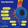 Lazerbuilt Superman Logo Light-Up Ασύρματα Bluetooth Παιδικά On Ear Ακουστικά Πολύχρωμα