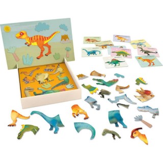 HappiHobbi Παιχνίδι Κατασκευών Χάρτινο Δεινόσαυροι για Παιδιά 4+ Ετών