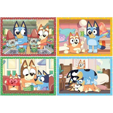 Clementoni Παζλ 4 σε 1 Super Color Bluey (1200-21530)