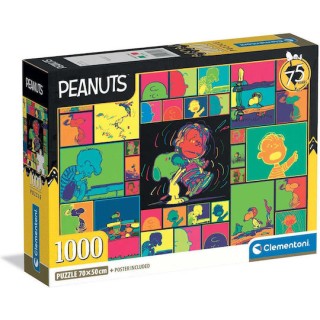 Clementoni Παζλ High Quality Collection Peanuts 1000 τμχ - Compact Box