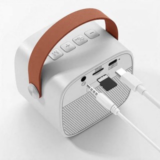 Mikamax Σύστημα Karaoke με Ασύρματα Μικρόφωνα Karaoke 2 GO Λευκό