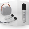 Mikamax Σύστημα Karaoke με Ασύρματα Μικρόφωνα Karaoke 2 GO Λευκό