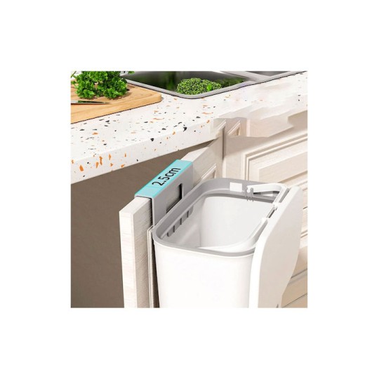 Home Use HUH-0151 Κάδος Απορριμμάτων Πλαστικός για Ντουλάπι Λευκός 9lt