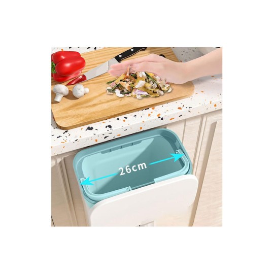 Home Use HUH-0151 Κάδος Απορριμμάτων Πλαστικός για Ντουλάπι Λευκός 9lt