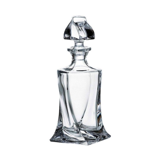 Mikamax Γυάλινη Καράφα Σερβιρίσματος Ουίσκι 27εκ. με Πώμα Διάφανη 850ml