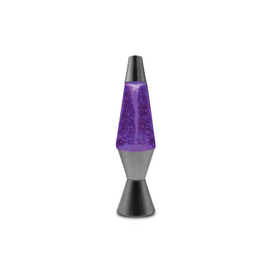 The Source Διακοσμητικό Φωτιστικό Lava Lamp LED Ασημί