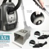 Bruno BRN-0136 Ηλεκτρική Σκούπα 800W με Σακούλα 3.5lt Γκρι
