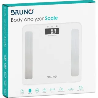 Bruno Ψηφιακή Ζυγαριά με Λιπομετρητή σε Λευκό χρώμα BRN-0057