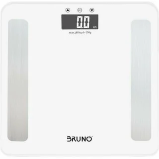 Bruno Ψηφιακή Ζυγαριά με Λιπομετρητή σε Λευκό χρώμα BRN-0057 Bruno Ψηφιακή Ζυγαριά με Λιπομετρητή σε Λευκό χρώμα BRN-0057