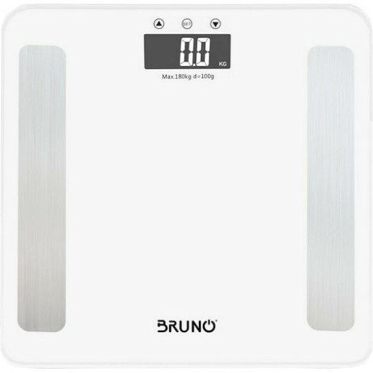 Bruno Ψηφιακή Ζυγαριά με Λιπομετρητή σε Λευκό χρώμα BRN-0057