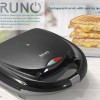 BRUNO τοστιέρα 2 θέσεων 800W αντικολλητικές πλάκες Μαύρο BRN-0167