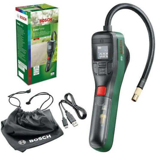 Bosch Easy Pump Επαναφορτιζόμενη Αντλία Αέρος 3.6V/3.0Ah