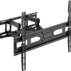 Powertech PT-1130 Βάση Τηλεόρασης Τοίχου με Βραχίονα έως 80" και 40kg Μαύρο