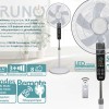 Bruno BRN-0189 Ανεμιστήρας Ορθοστάτης 45W Διαμέτρου 43cm με Τηλεχειριστήριο