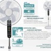 Bruno BRN-0189 Ανεμιστήρας Ορθοστάτης 45W Διαμέτρου 43cm με Τηλεχειριστήριο