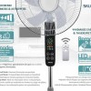 Bruno BRN-0189 Ανεμιστήρας Ορθοστάτης 45W Διαμέτρου 43cm με Τηλεχειριστήριο